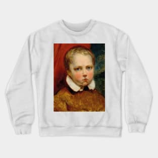 Portrait d'un Garcon Prenomme Leon by Ary Scheffer Crewneck Sweatshirt